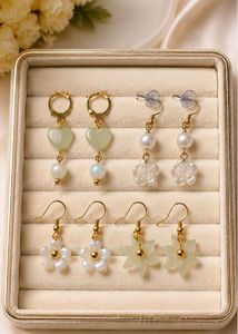 Set of 6 pairs cute earrings