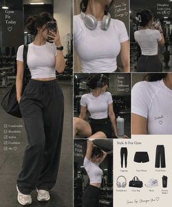 Stylish White Cropped Athletic Top