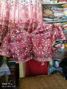 Beautiful Ethnic Skirt with Peacock Motif