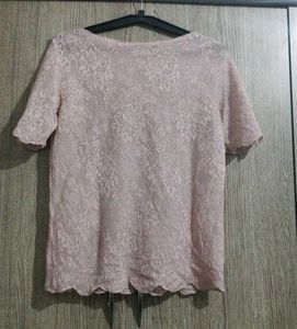 Sheer Lace Sparkle Top