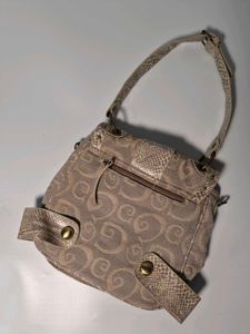 Y2K Guess inspired bag with snake print details