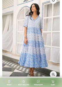 aLL Brand Bohemian Print Flaired Cotton Kurti
