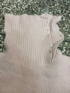 Pink Turtleneck Sweater