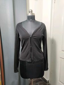 Black Knit Cardigan