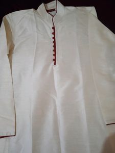 Men Silk Cotton Kurta Pajama Set
