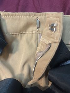Khaki Mini Skirt with Belt