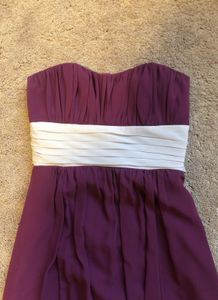 Strapless Purple Maxi Dress