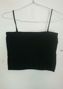 Women Black Crop Tank top..
