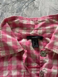 Pink Gingham Cropped Jacket