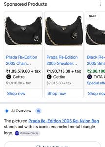 Prada Black Nylon Shoulder Bag