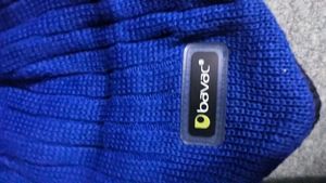 Blue Knit Beanie Hat