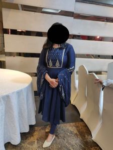 Elegant Navy Blue Kurta