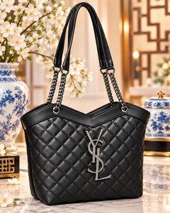 YSL PREMIUM QUILTED TOTE HANDBAG 👜✨