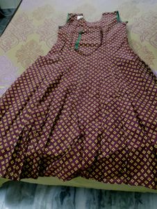 New Mangalagiri Cotton Anarkali Set
