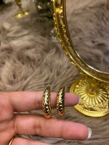 Gold Chunky Hoops