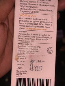 Plum Chamomile &amp; White Tea Face Wash