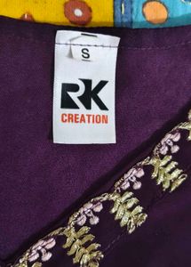 Elegant Purple Embroidered Kurta Set