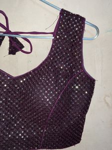 Sequence Blouse In Wine Colour❤️‍🔥
