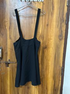 Black Suspender Mini Dress(dungree skirt)