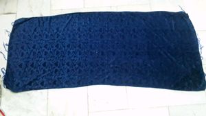blue velvet stole/ hijab