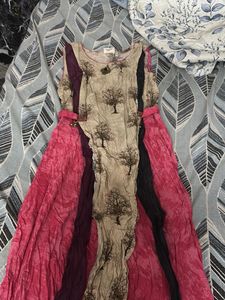Unique Tree Print Kurta