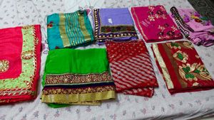Combo of New Unused 8 sarees different style