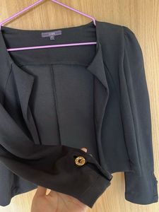 Black Cropped Blazer