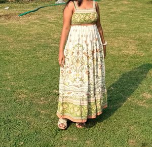 Bohemian Floral Print Maxi Dress