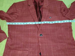 Men's Red Plaid Blazer
