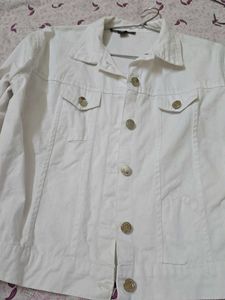 Classic White Denim Jacket