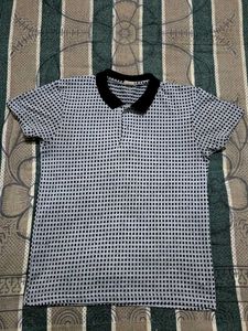 Men's Checkered Polo T-Shirt