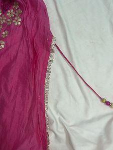 Beautiful Pink mirror work Kurta