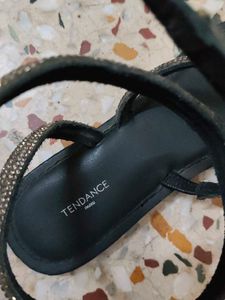 Trendy Rhinestone Wrap Sandals