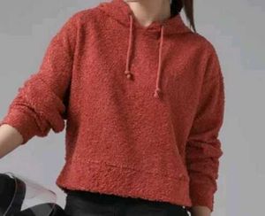 Cozy Red Hooded Sweater