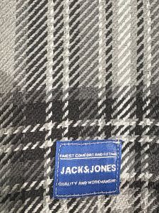 Men's Grey Plaid Flannel Shirt