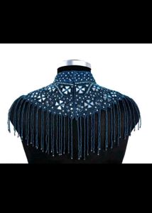 Brand new Embellished Blue Ethnic cape