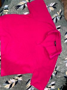 Bright Pink Short Sleeve Top