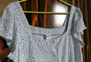Anko Green Floral Print Top