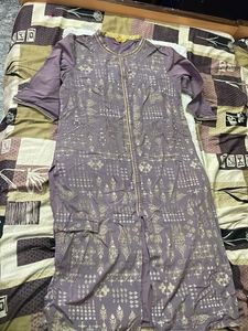Elegant Lavender Kurta with Gold Print
