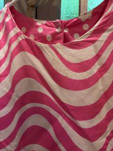 Pink &amp; White Swirl Dress for Girls