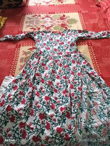 Floral Print Cotton Kurta