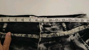 Unique Tie-Dye Denim Shorts for Women