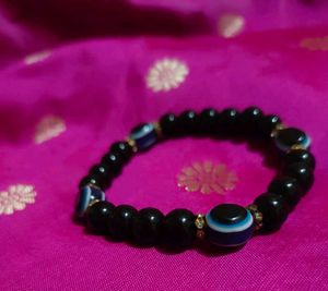 Black Shield Evil Eye Bracelet