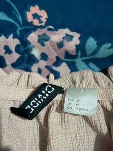 H&amp;M Cute Pink Puff Sleeve Top