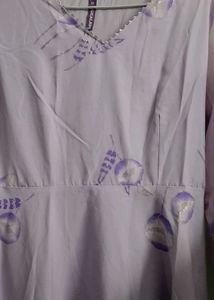 Beautiful Lavender Floral Kurta Set