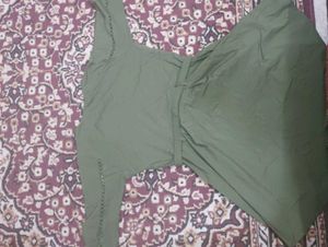 Olive Green Belted Dress