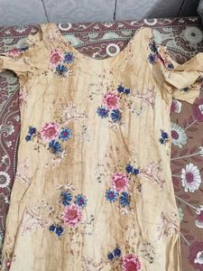 Floral Print Kurta &amp; Bottom Set