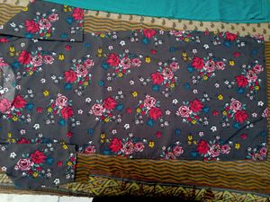 Floral Print Kurta with Leggings Set