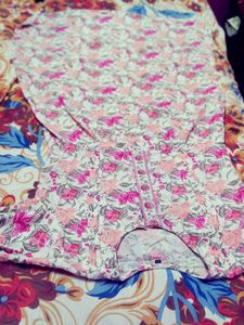 Floral Print Kurta