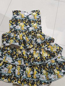 Floral Tiered Ruffle Dress